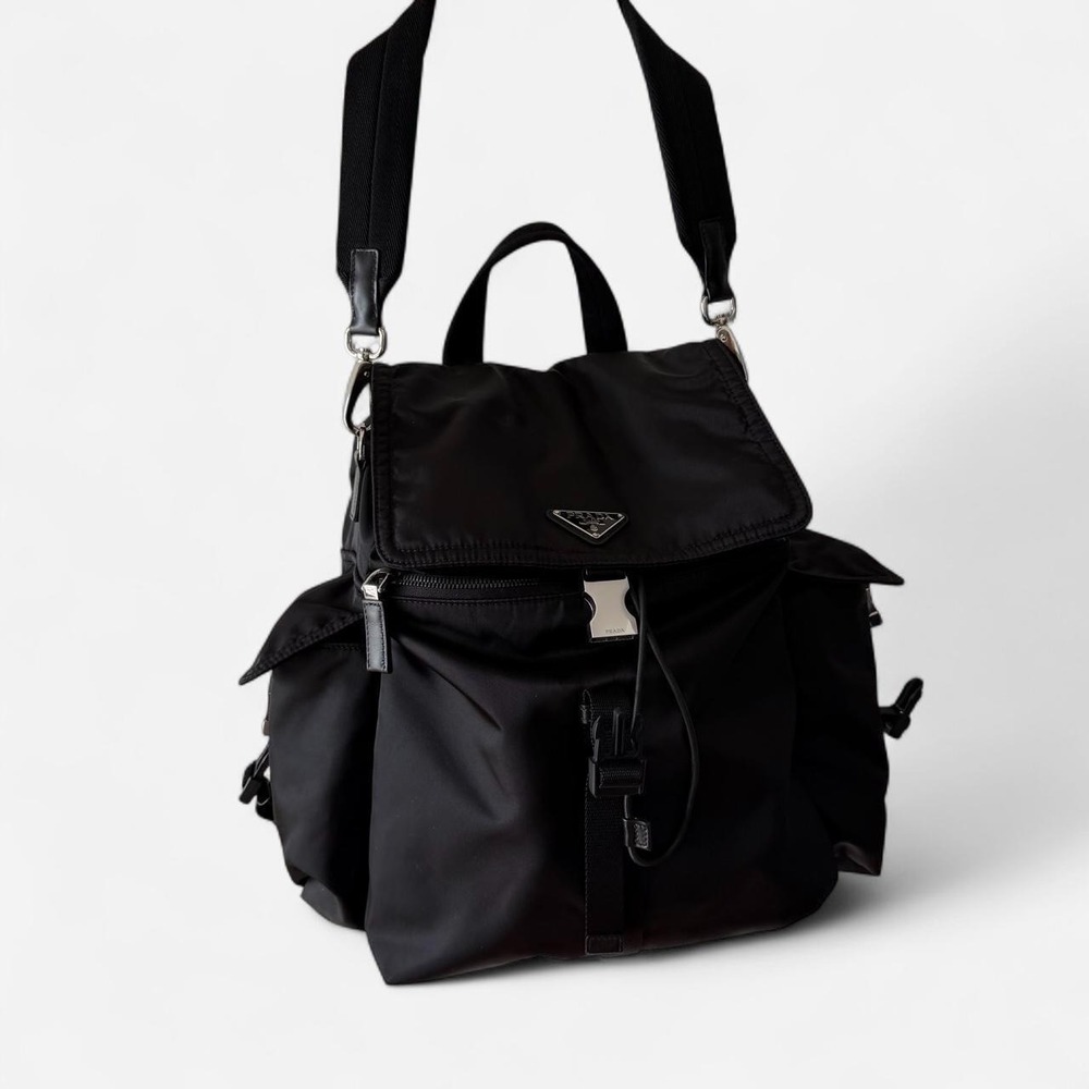 Prada Explore Re-Nylon & Leather Backpack